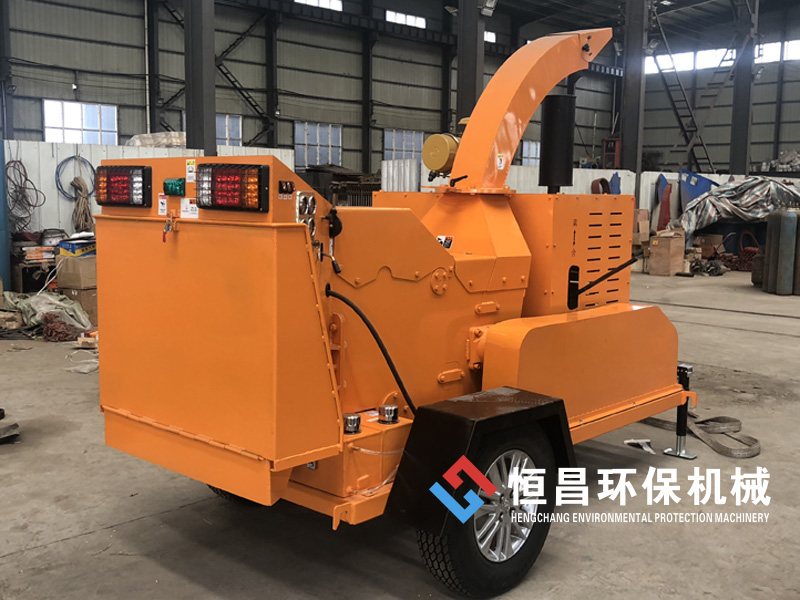 園林綠化垃圾樹枝樹葉粉碎機電動柴油移動式樹木粉碎機器