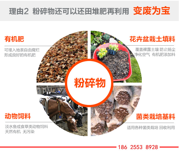 園林局綠化枝椏粉碎機(jī) 苗圃培育基地樹枝切碎機(jī)