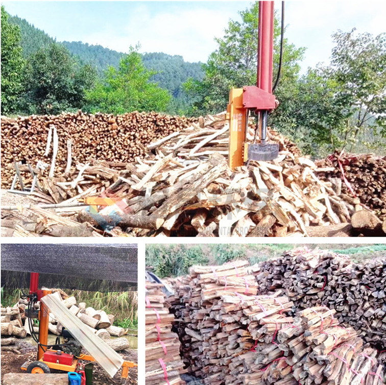 果園專用移動(dòng)式柴油動(dòng)力液壓劈柴機(jī)